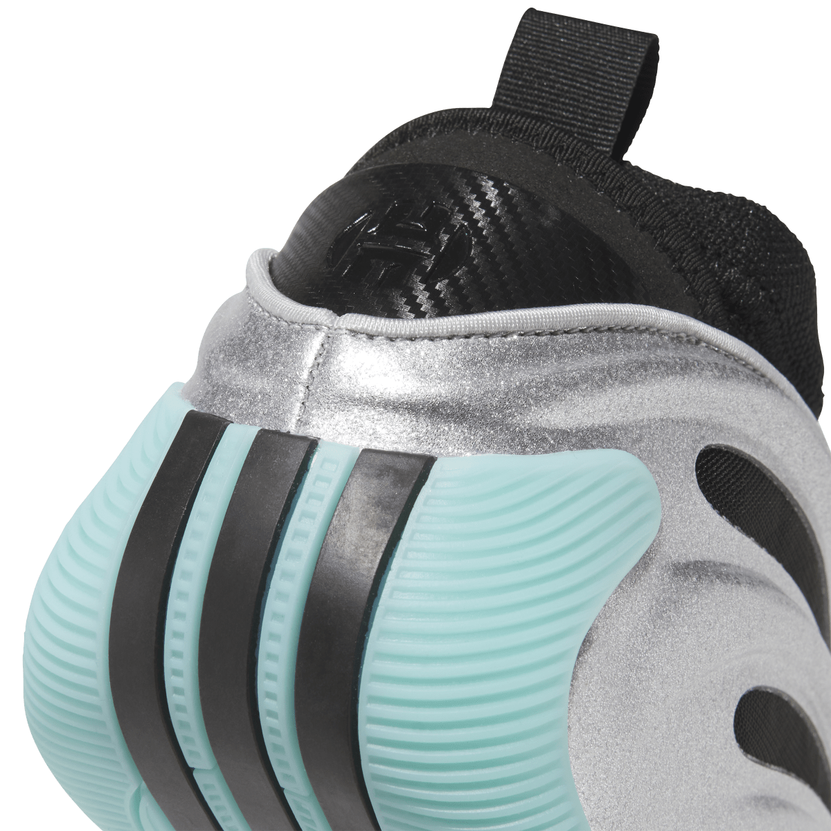 Overkicks - adidas Harden Vol. 9 Silver Aqua (JS1028) - detalle