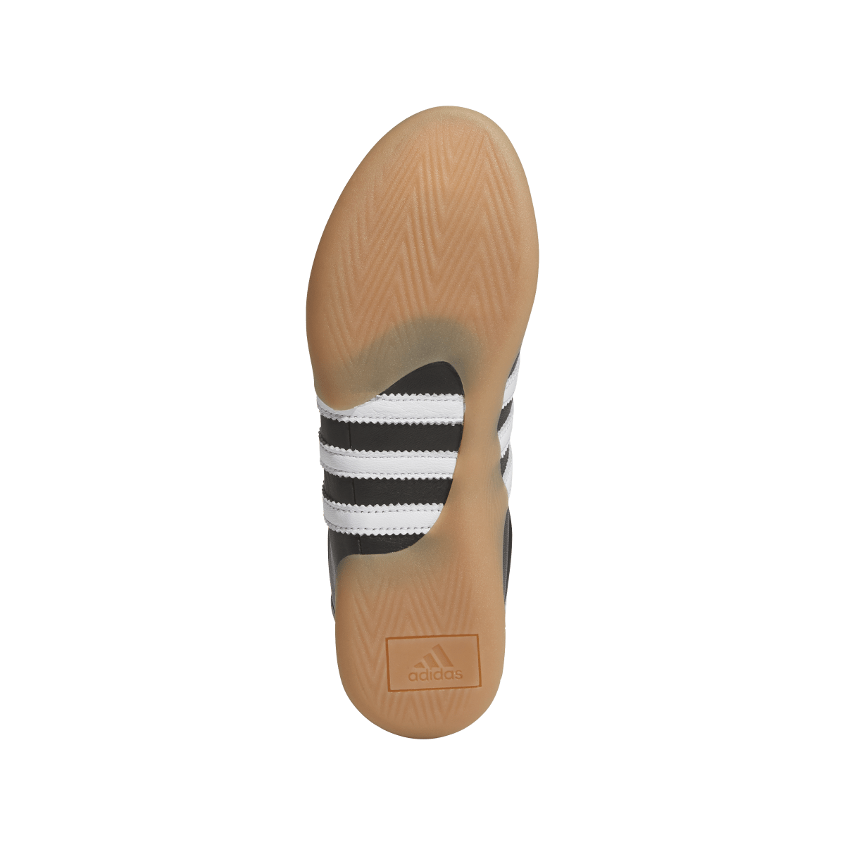 Overkicks - adidas Taekwondo Mei Black White Gum (JQ3012) - detalle suela