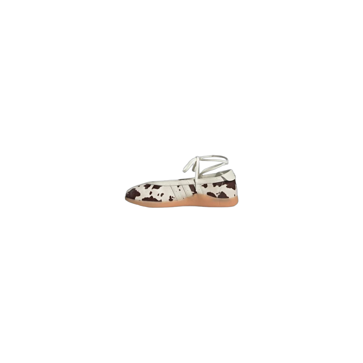 Overkicks - adidas Taekwondo Mei Cow Print Aurora Coffee (KJ0229) - detalle talon
