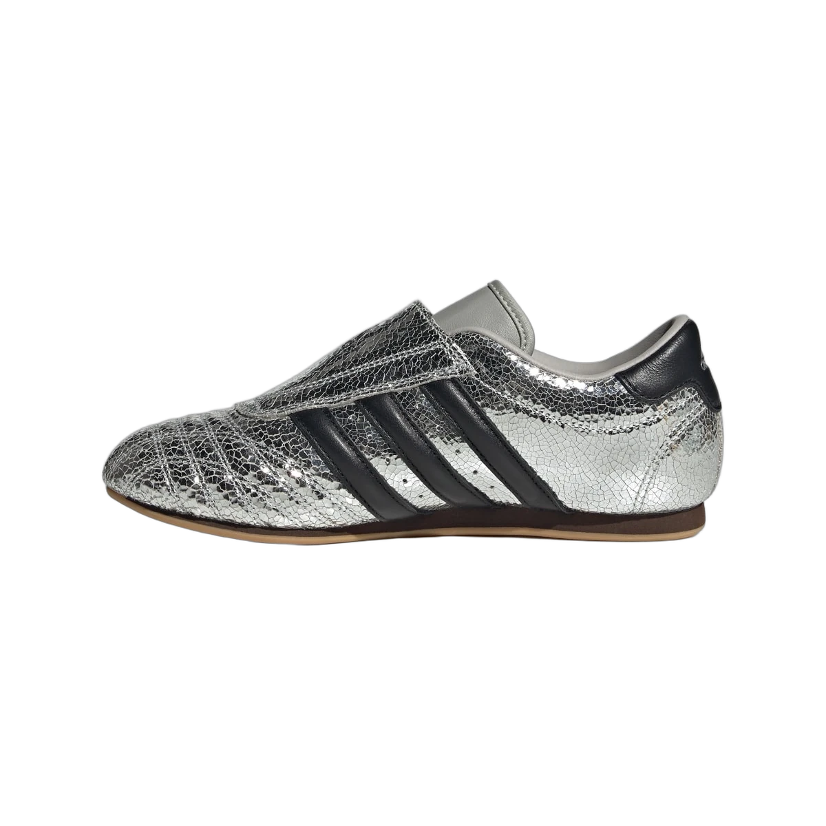 Overkicks - adidas Taekwondo Silver Metallic Black (JH9664) - detalle talon