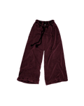 BAS DE JOGGING ROUGE DÉLAVÉ EN MOLLETON ÉPAIS