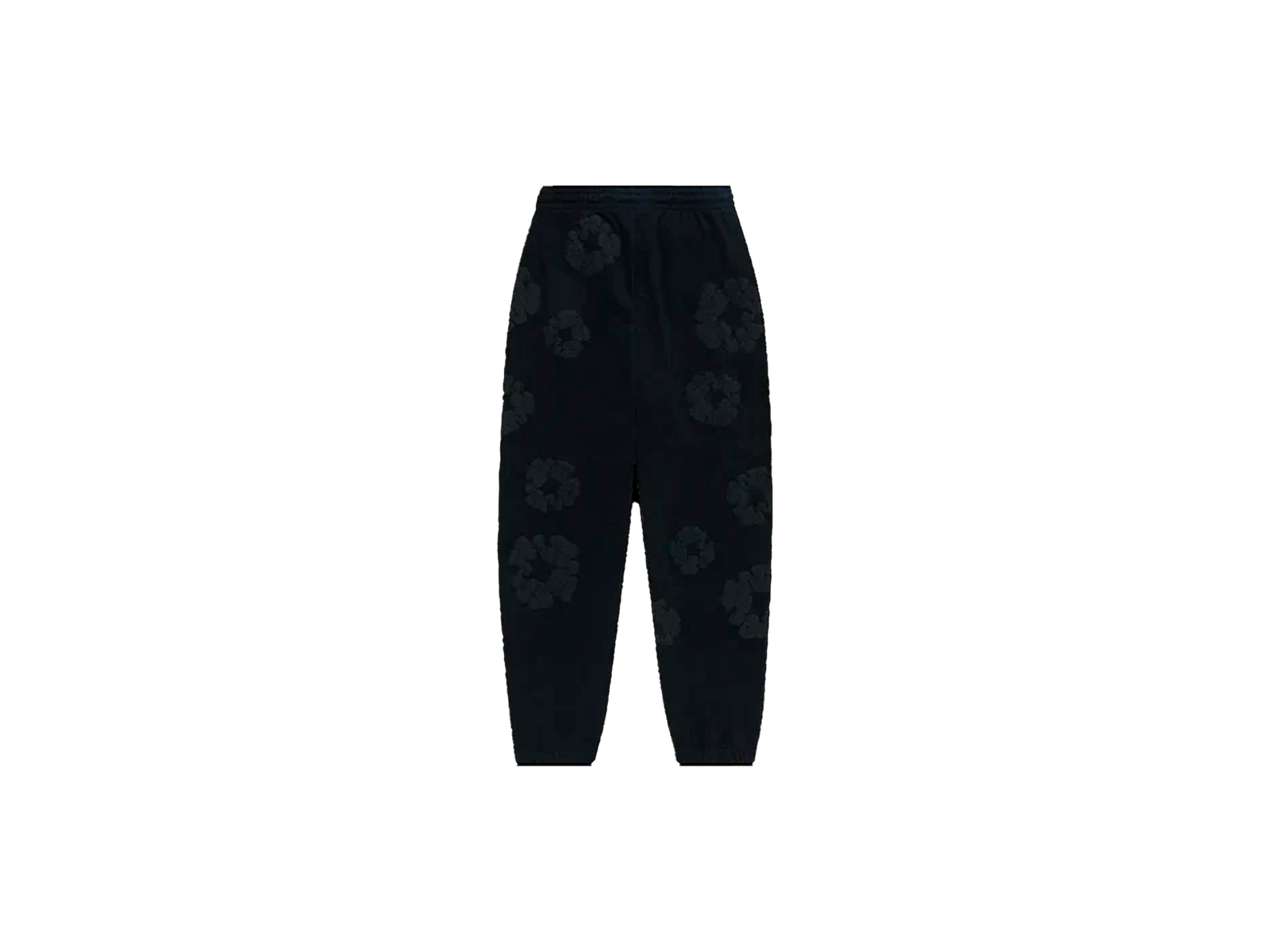 Denim Tears Cotton Wreath Sweatpants Black Monochrome