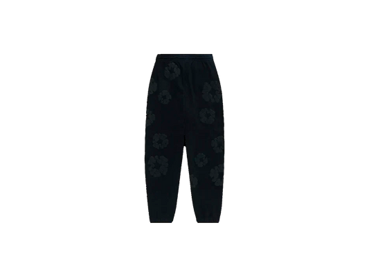 Denim Tears Cotton Wreath Sweatpants Black Monochrome