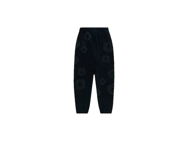 Denim Tears Cotton Wreath Sweatpants Black Monochrome