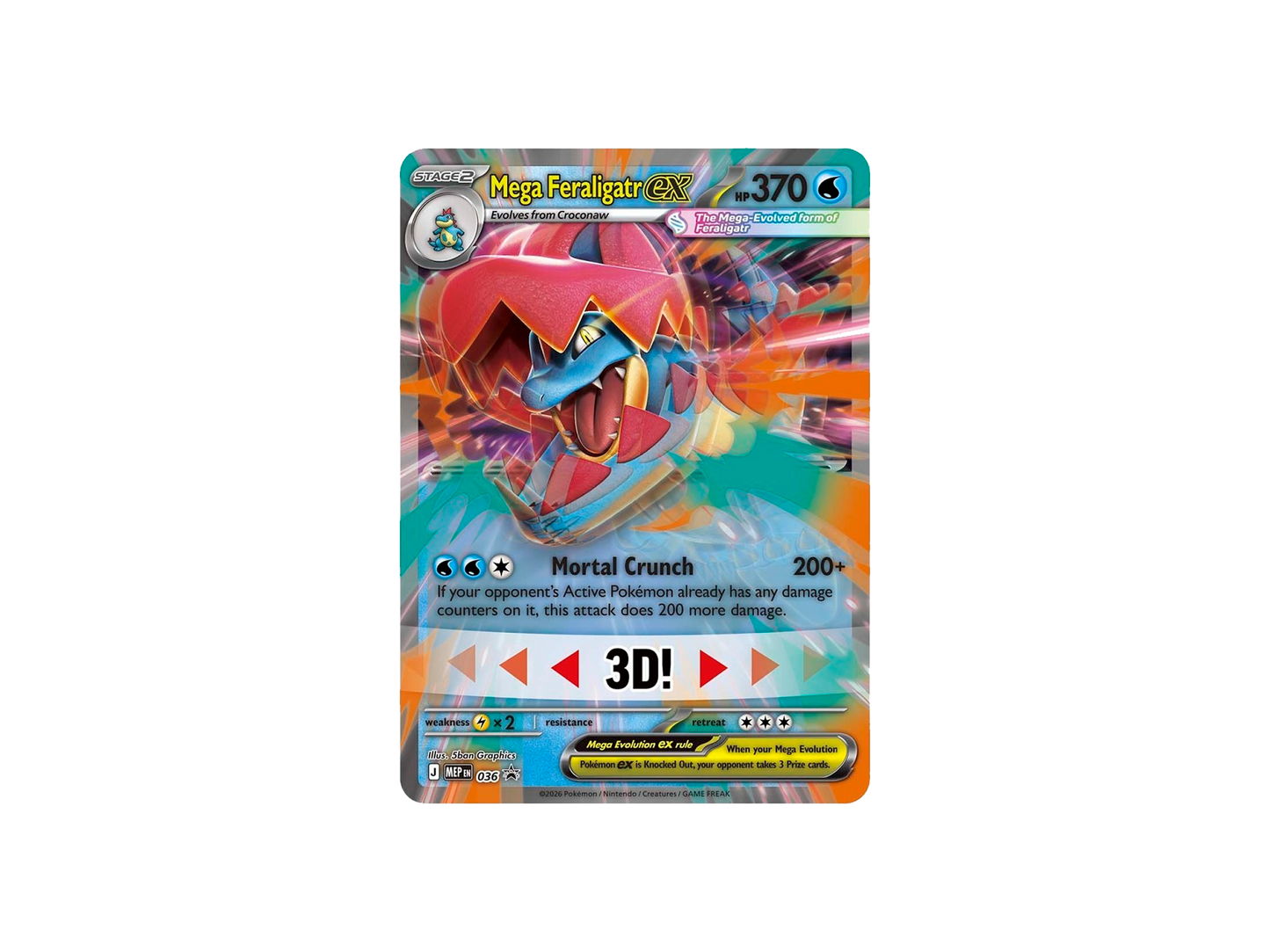 Pokémon Mega Evolution Ascended Heroes Mega Feraligatr ex Box