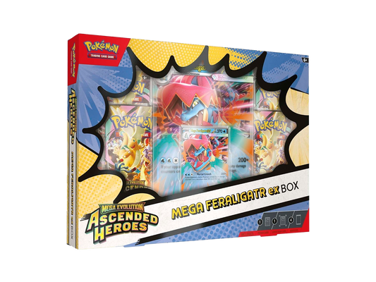 Pokémon Mega Evolution Ascended Heroes Mega Feraligatr ex Box