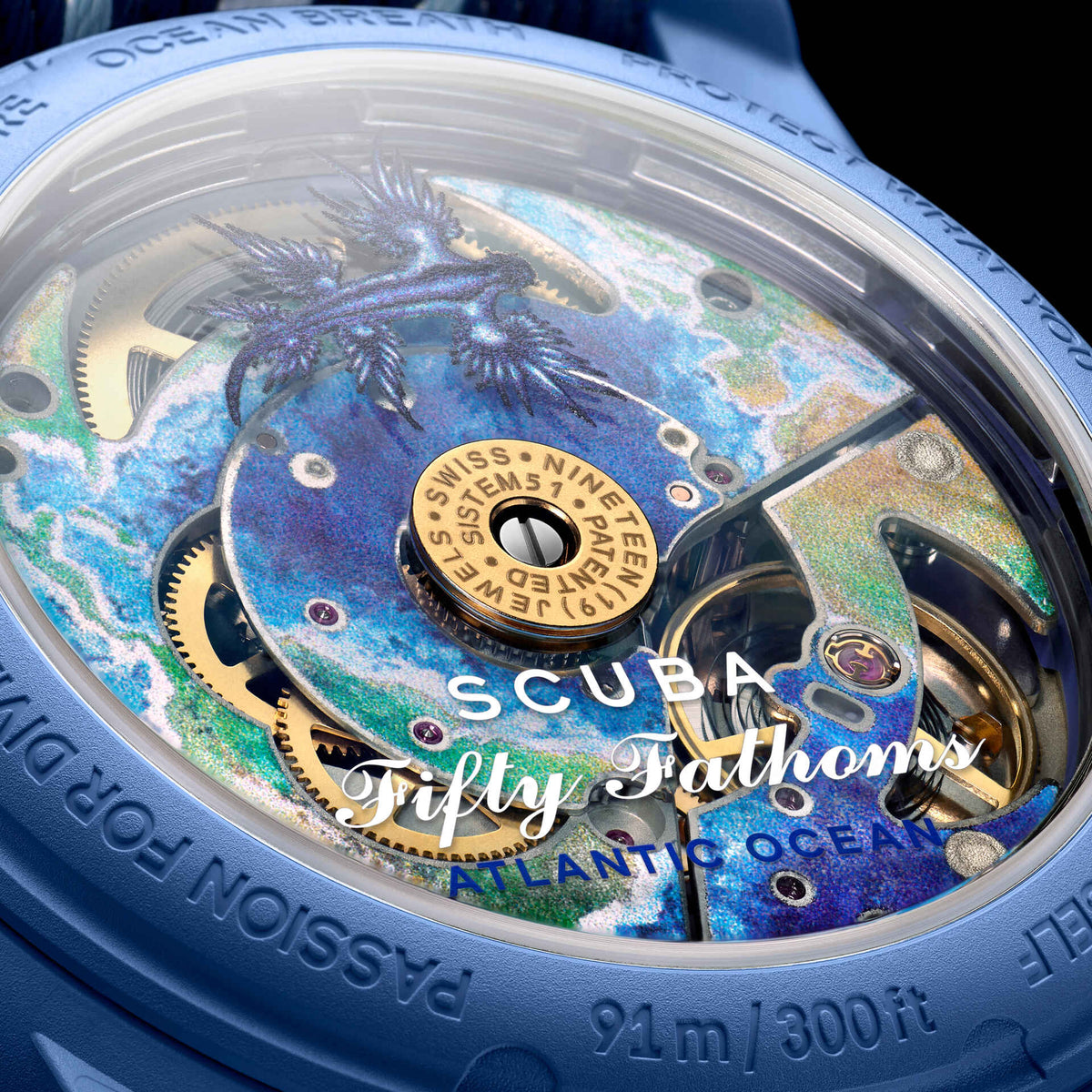 Blancpain x Swatch Scuba Fifty Fathoms Atlantic Ocean SO35A100