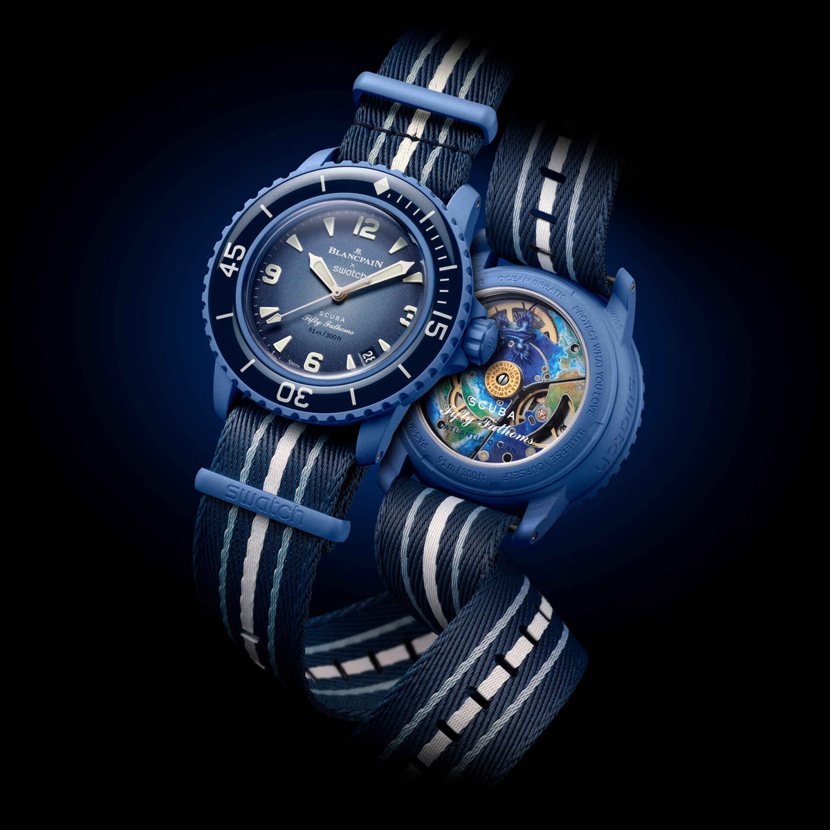 Blancpain x Swatch Scuba Fifty Fathoms Atlantic Ocean SO35A100