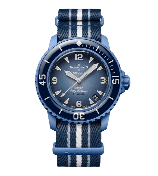 Blancpain x Swatch Scuba Fifty Fathoms Atlantic Ocean SO35A100