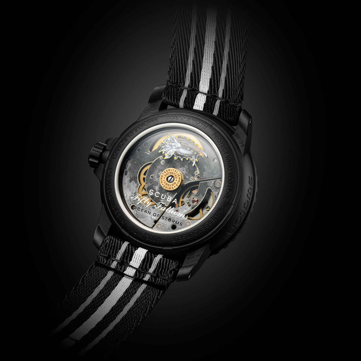 Blancpain x Swatch Scuba Fifty Fathoms Ocean of Storms SO35B400