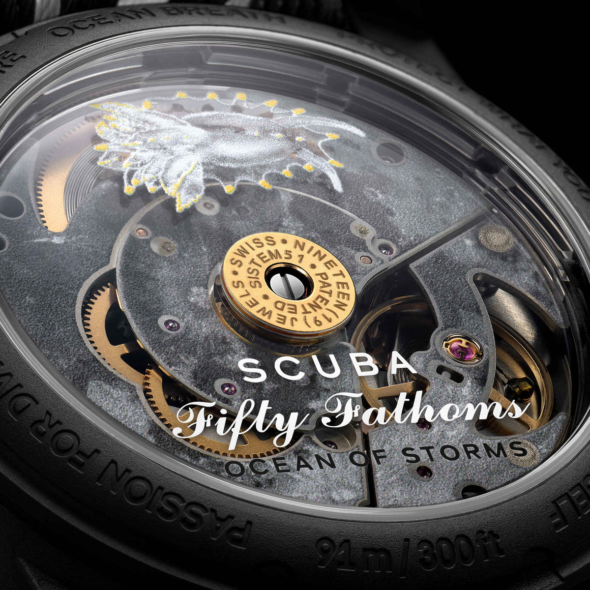 Blancpain x Swatch Scuba Fifty Fathoms Ocean of Storms SO35B400