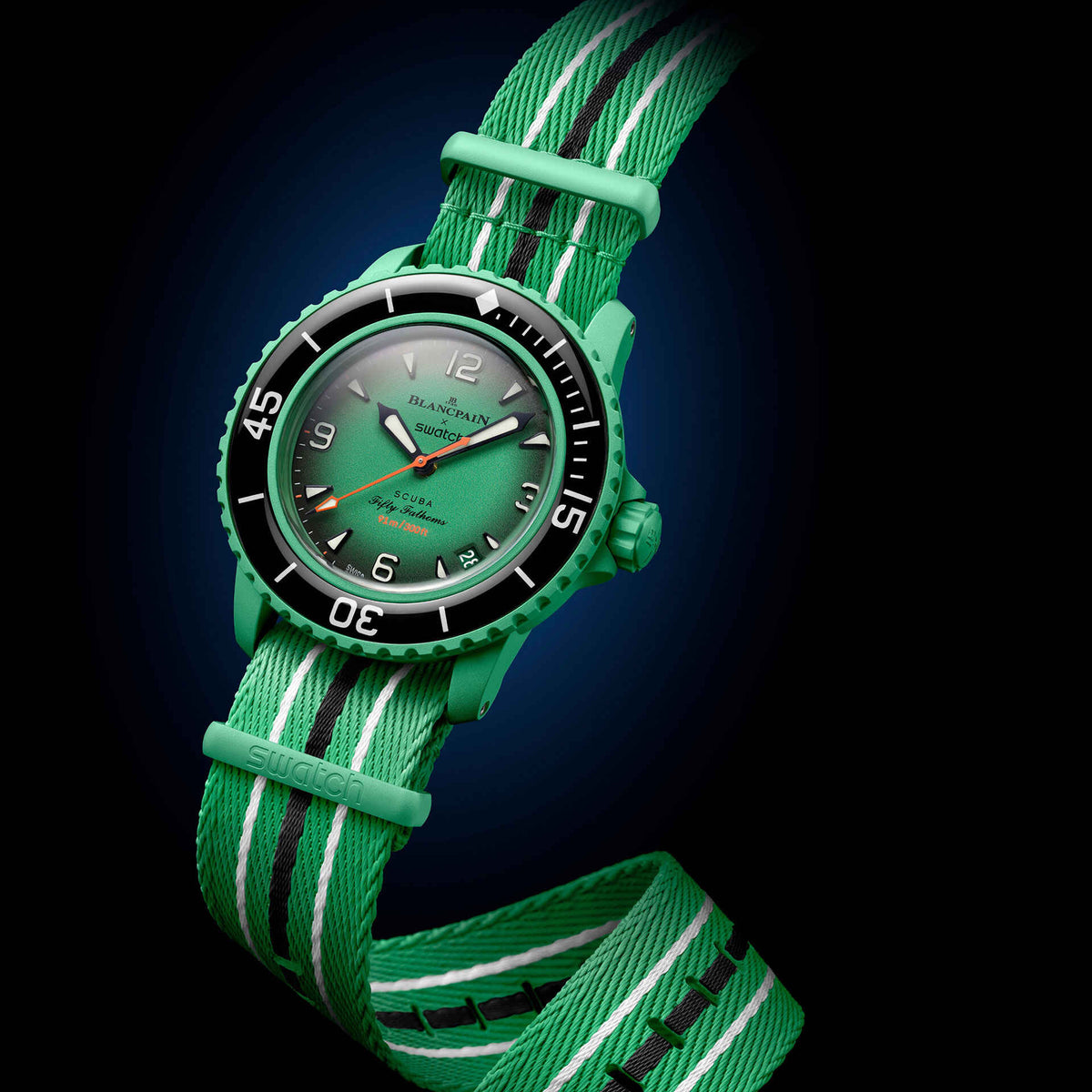 Blancpain x Swatch Scuba Fifty Fathoms Indian Ocean SO35I100 Green SO35I100