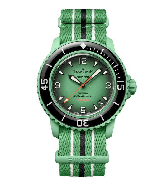 Blancpain x Swatch Scuba Fifty Fathoms Indian Ocean SO35I100 Green SO35I100