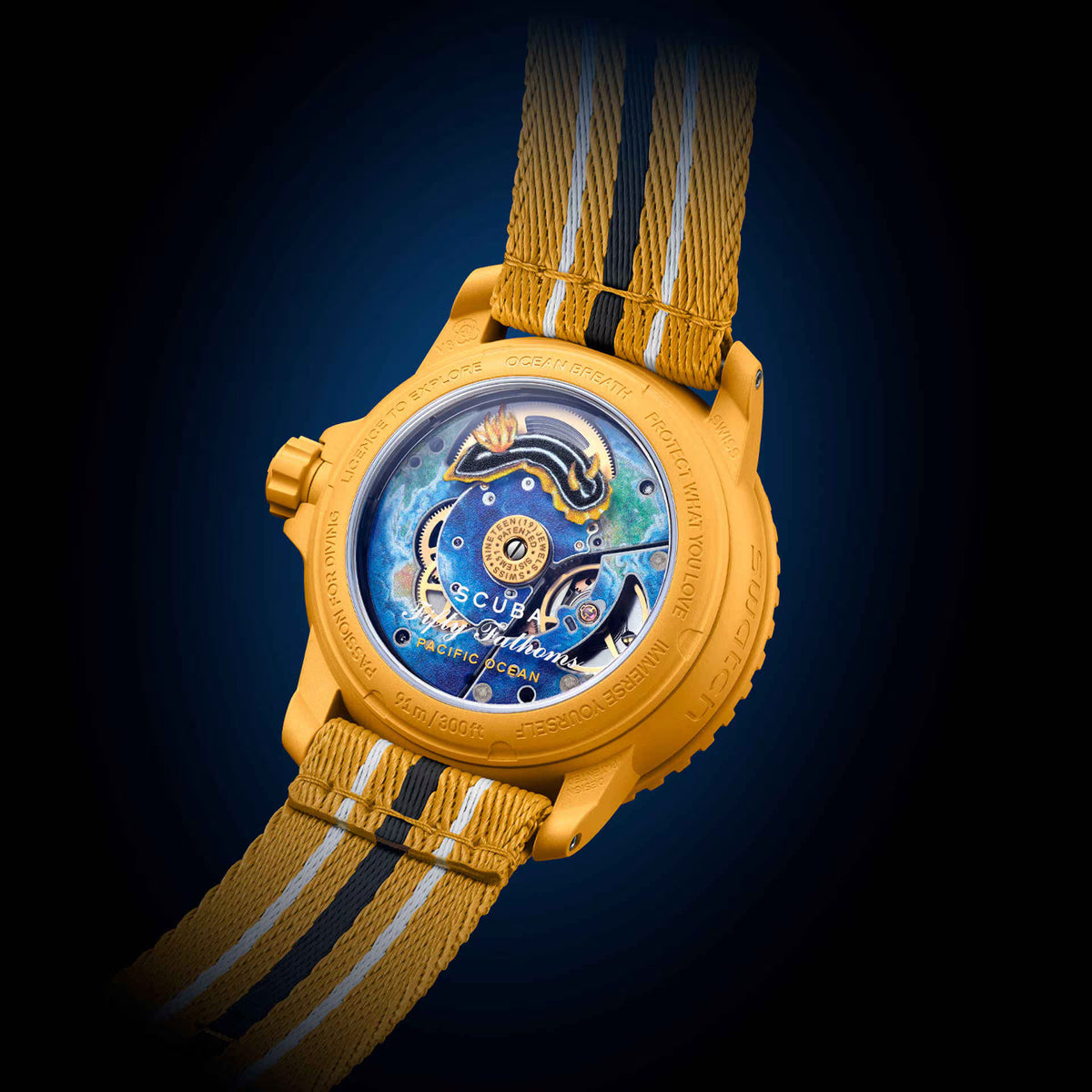 Blancpain x Swatch Scuba Fifty Fathoms Pacific Ocean SO35P100