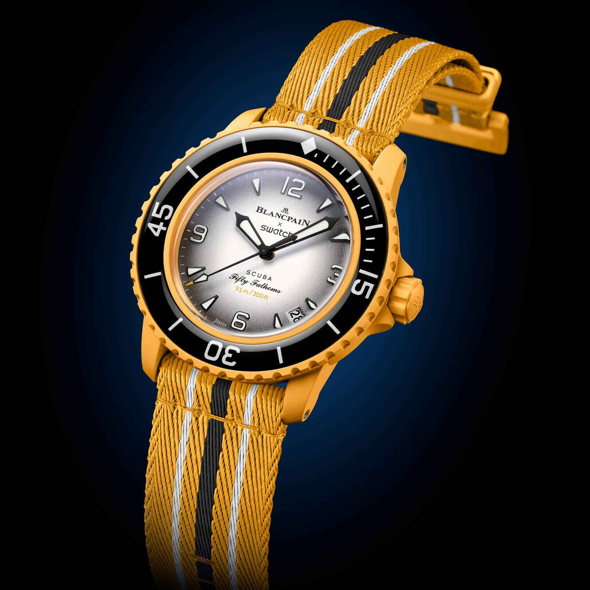 Blancpain x Swatch Scuba Fifty Fathoms Pacific Ocean SO35P100