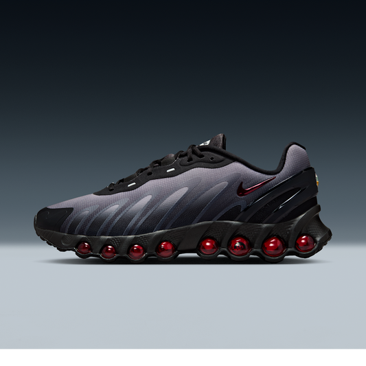 Overkicks - Nike Air Max Dn8 Black Gym Red (FQ7860-011) - vista lateral