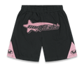 Shorts de jogging Star noirs et roses