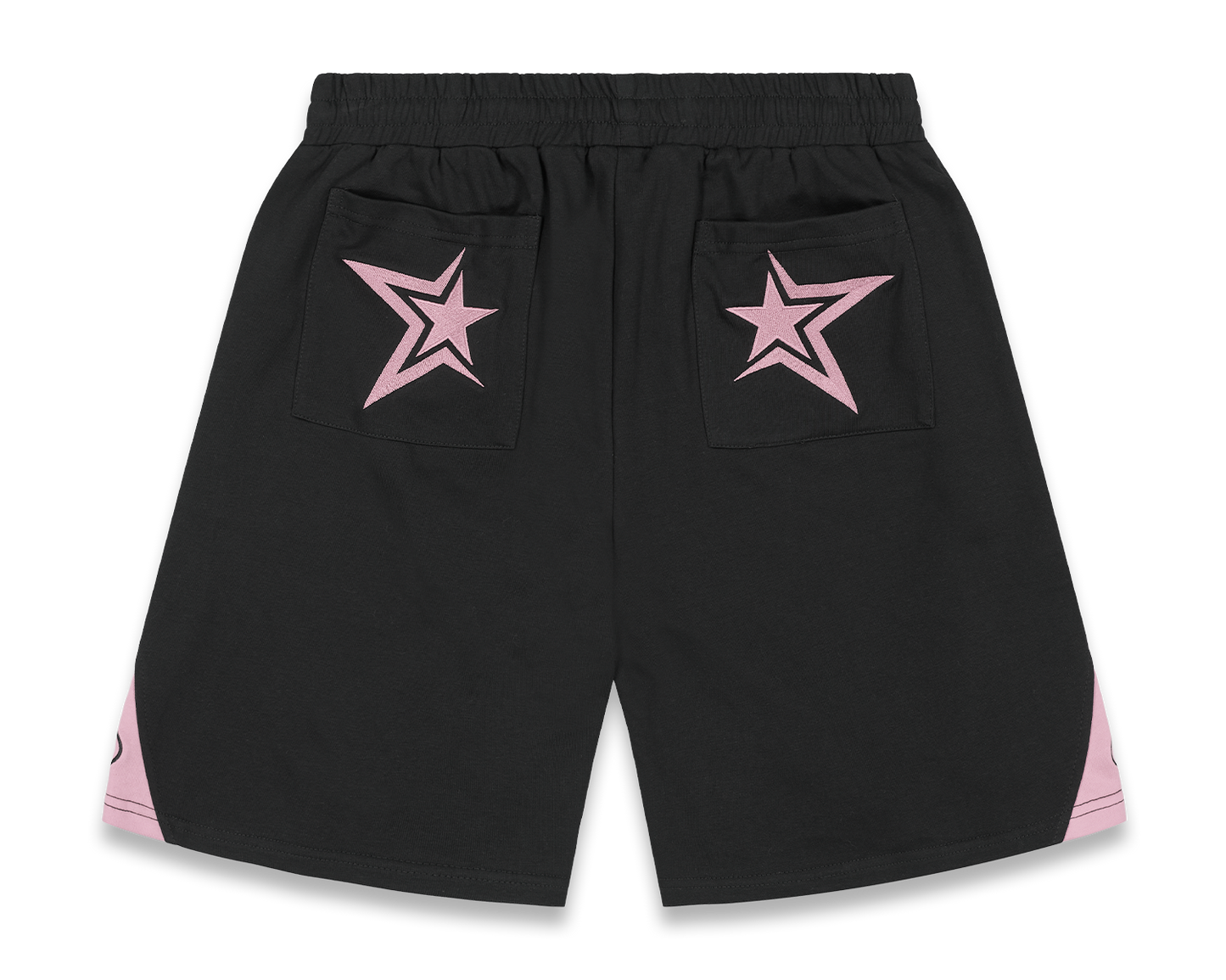 Star Tracksuit Black & Pink Shorts