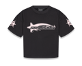 T-shirt de survêtement Star noir et rose