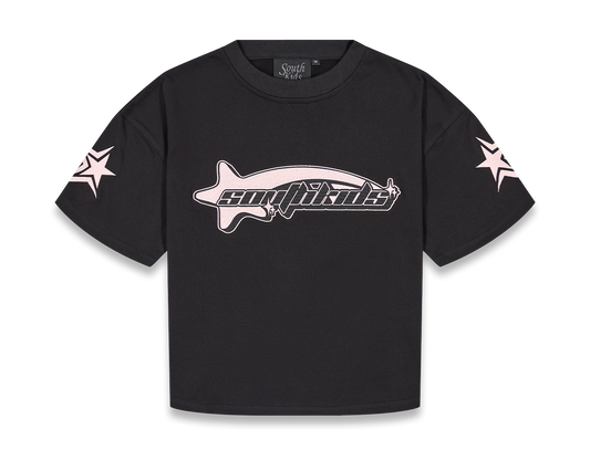 Star Tracksuit Black & Pink Tee