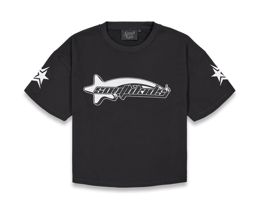 Star Tracksuit Black & White Tee