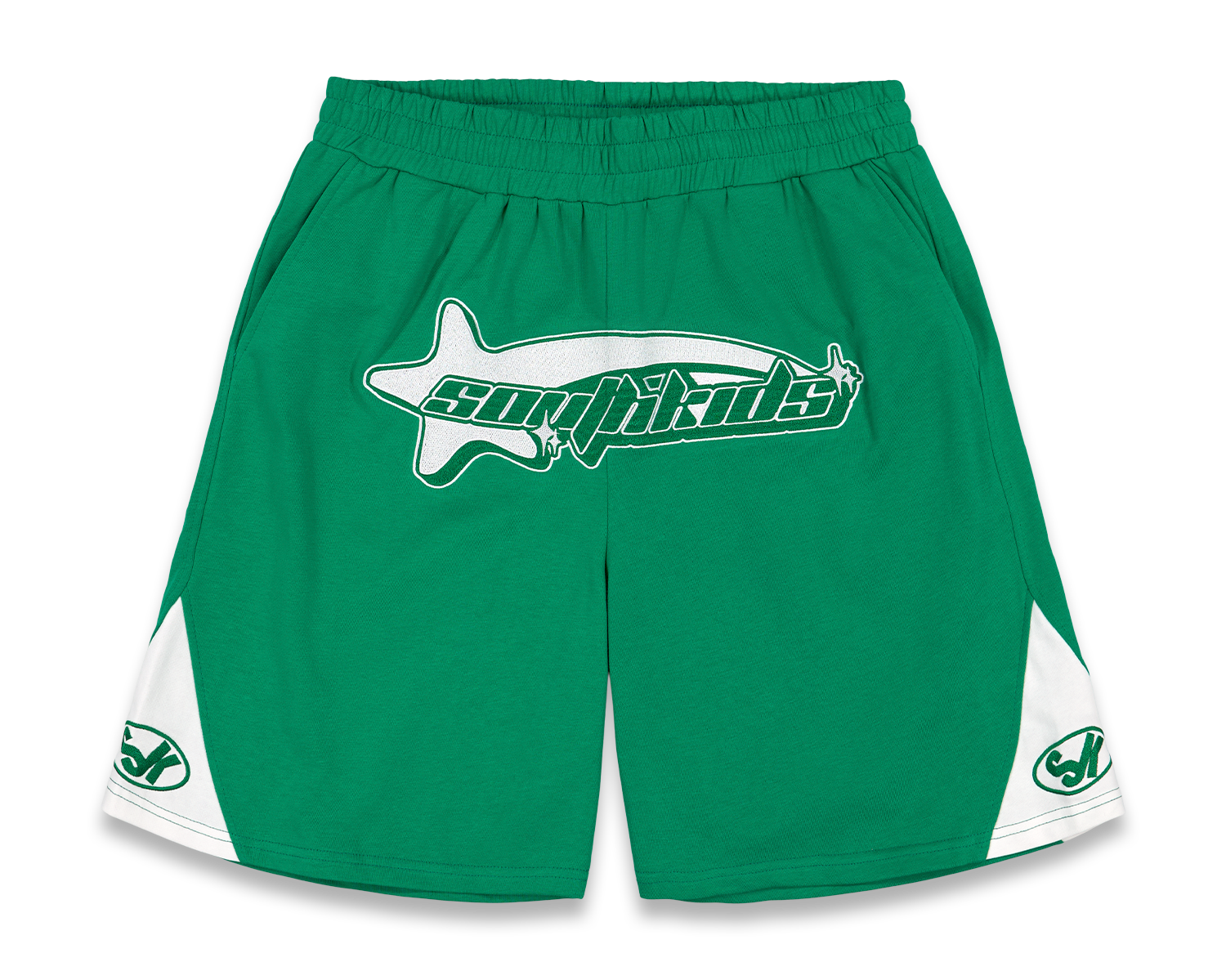 Star Tracksuit Green Shorts