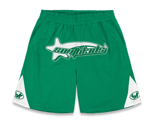 Star Tracksuit Green Shorts
