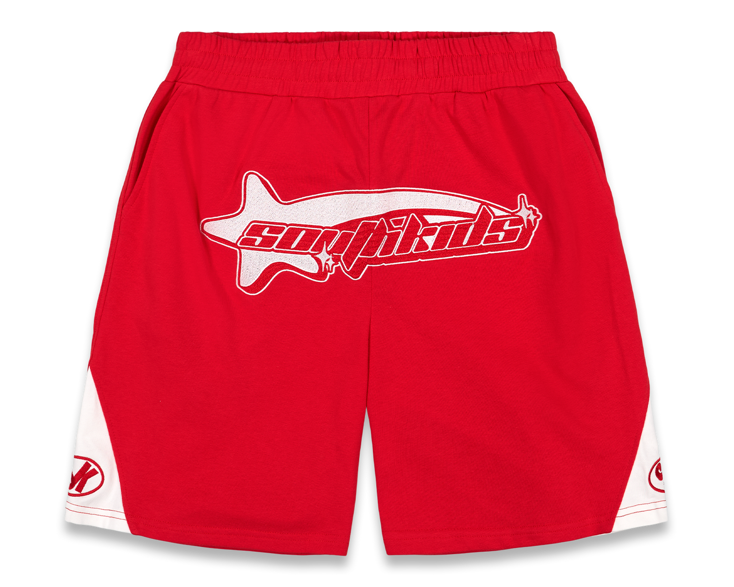 Star Tracksuit Shorts Red