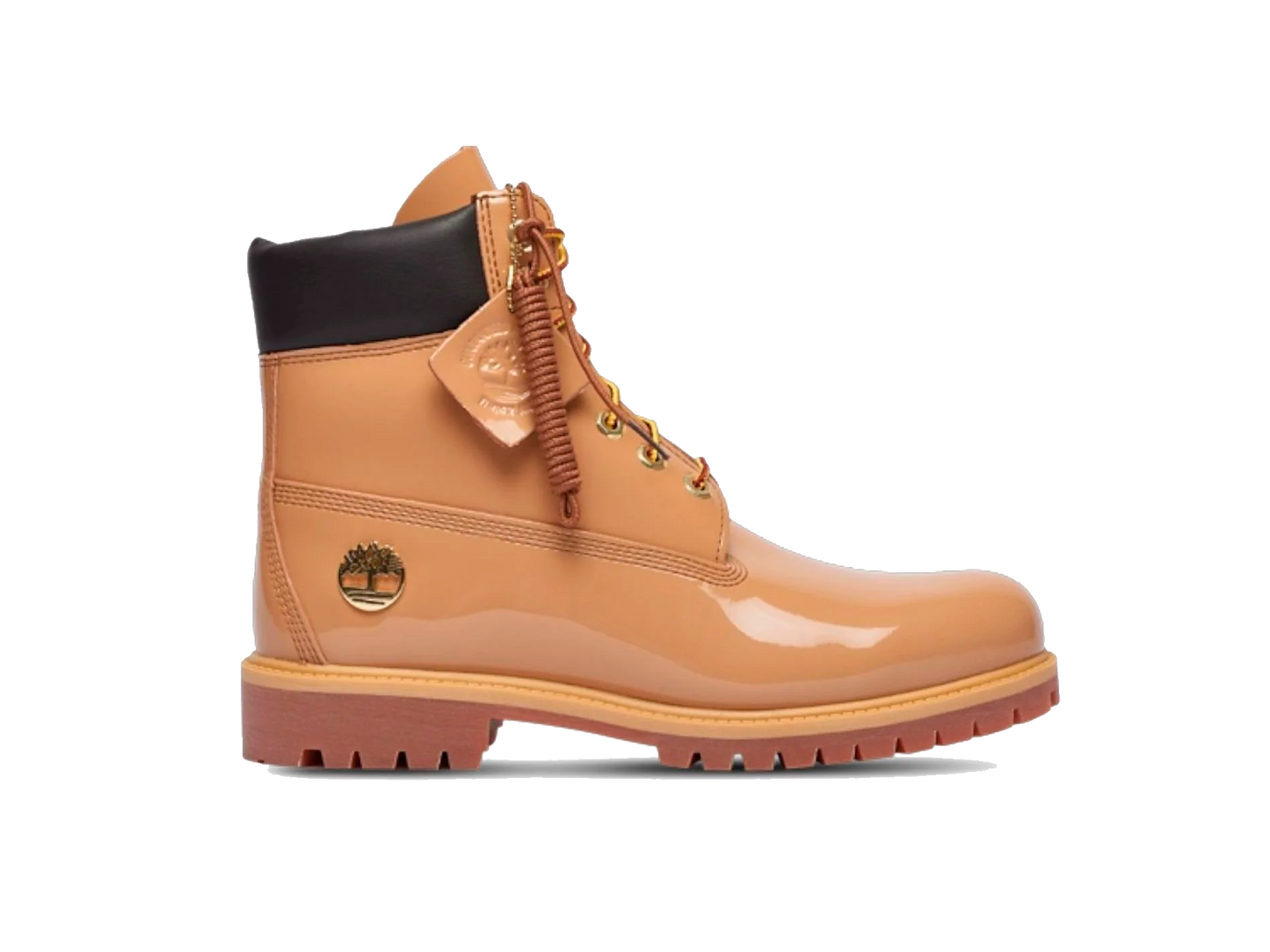 Timberland 6" Premium Waterproof Patent Boots Finch Wheat