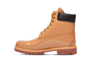 TIMBERLAND 6" PREMIUM WATERPROOF PATENT BOOTS FINCH WHEAT