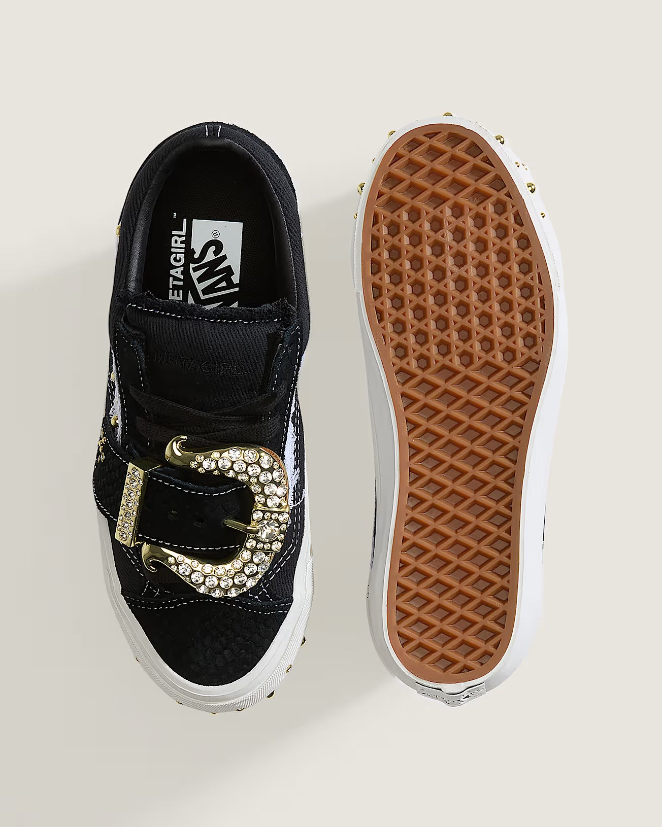 Vans Premium Old Skool 36 Metagirl Buckle Black White