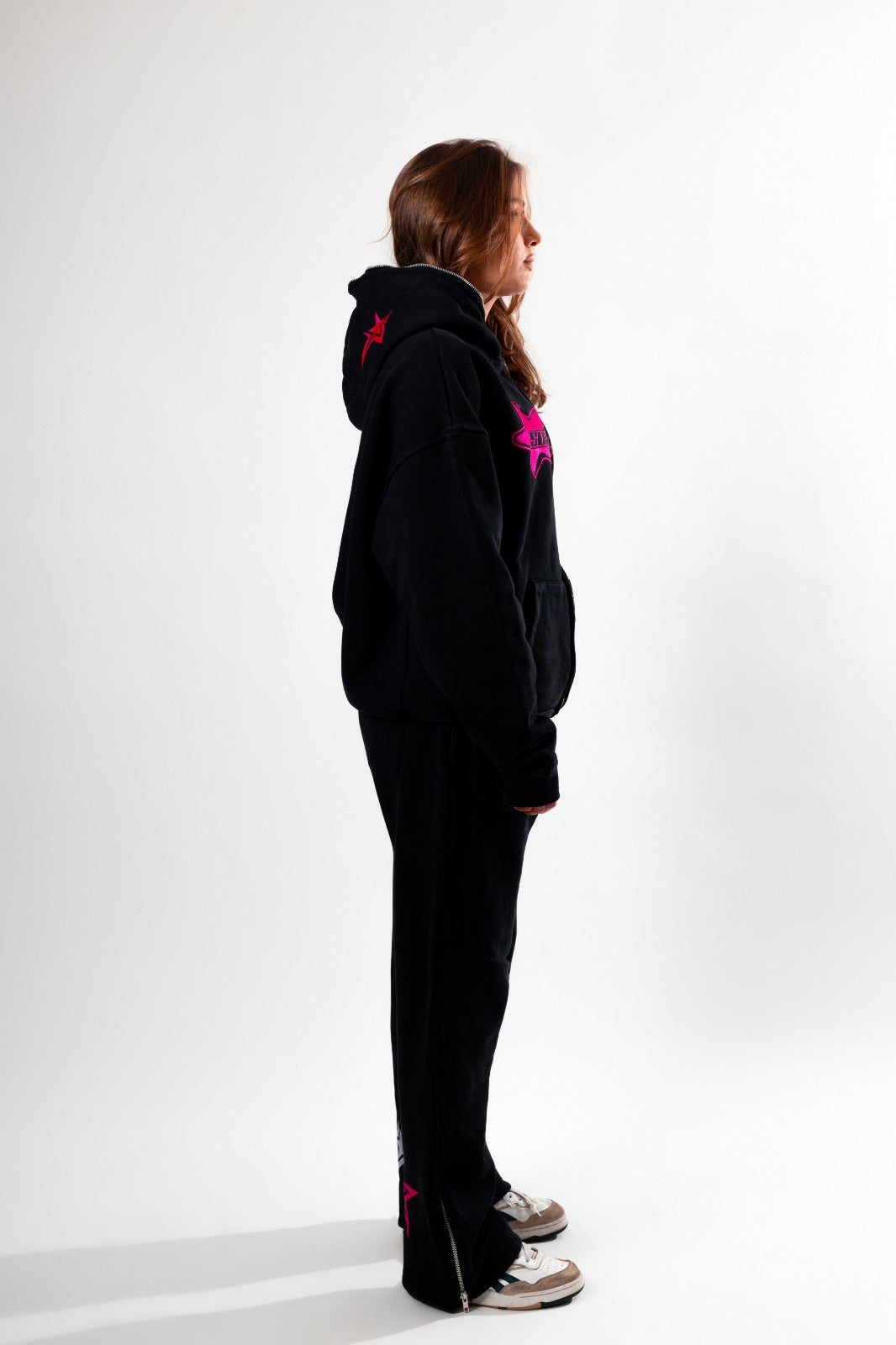 Luxury Star Black Pink Sweatpants