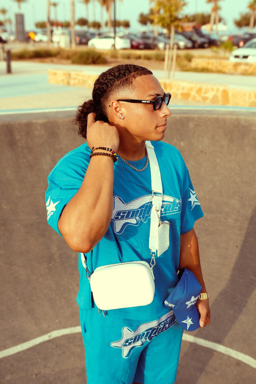 Star Tracksuit Blue Tee