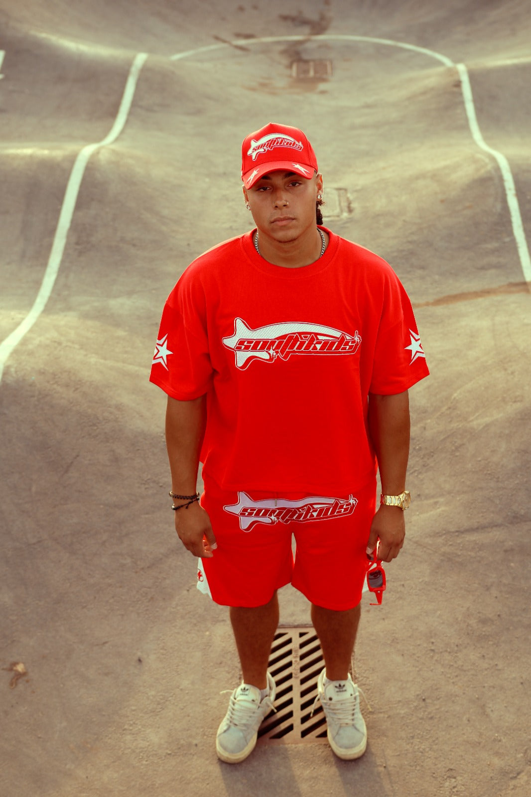 Star Tracksuit Red Tee