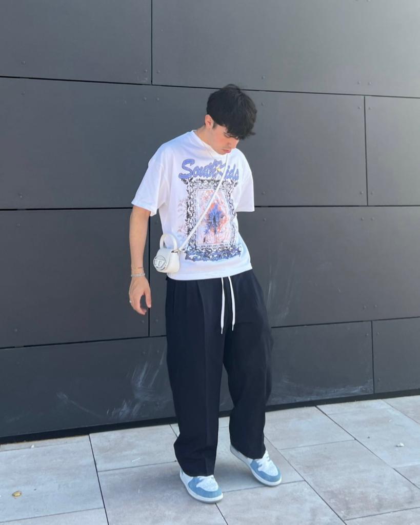 South Kids White Cropped Tee