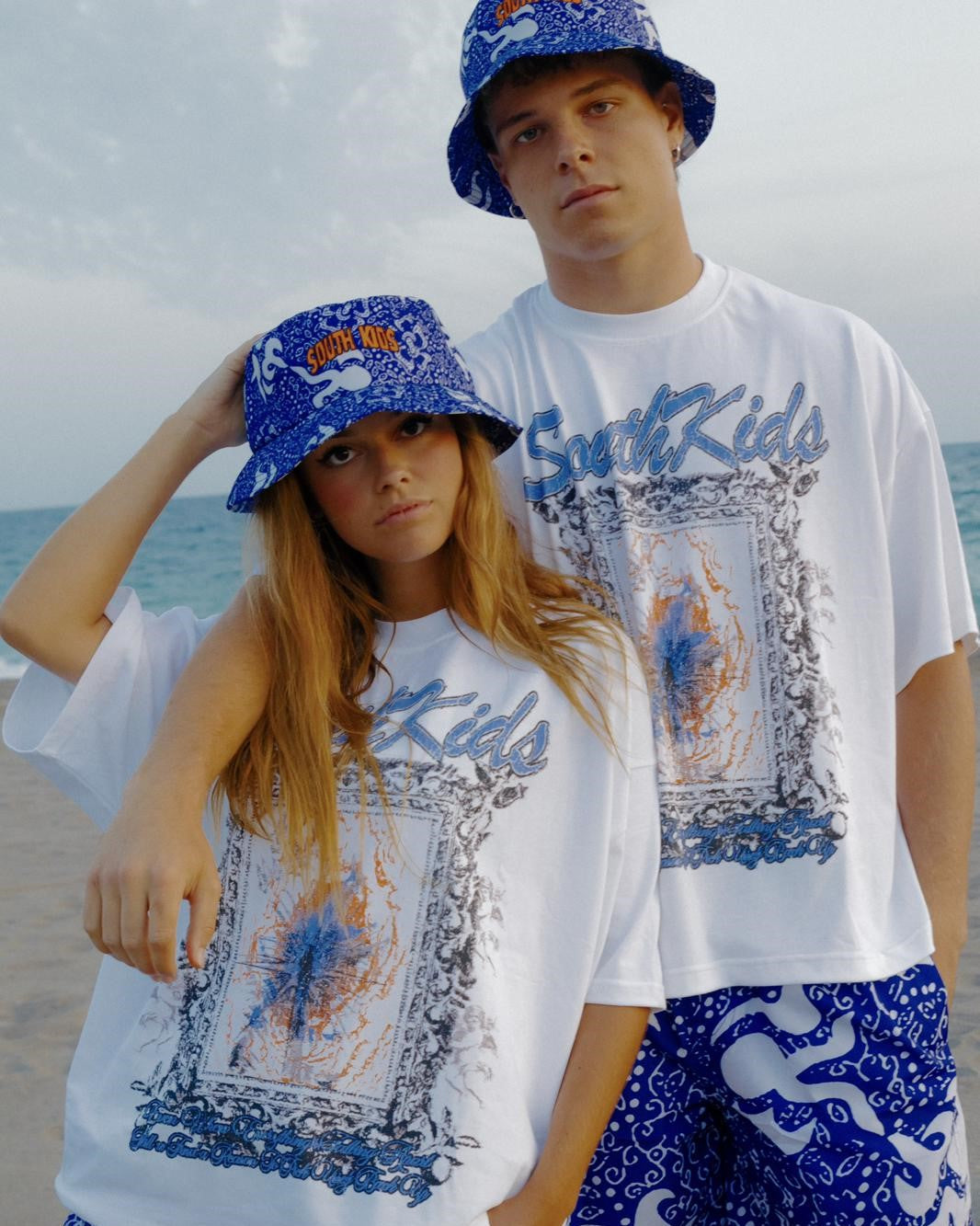 South Kids White Cropped Tee