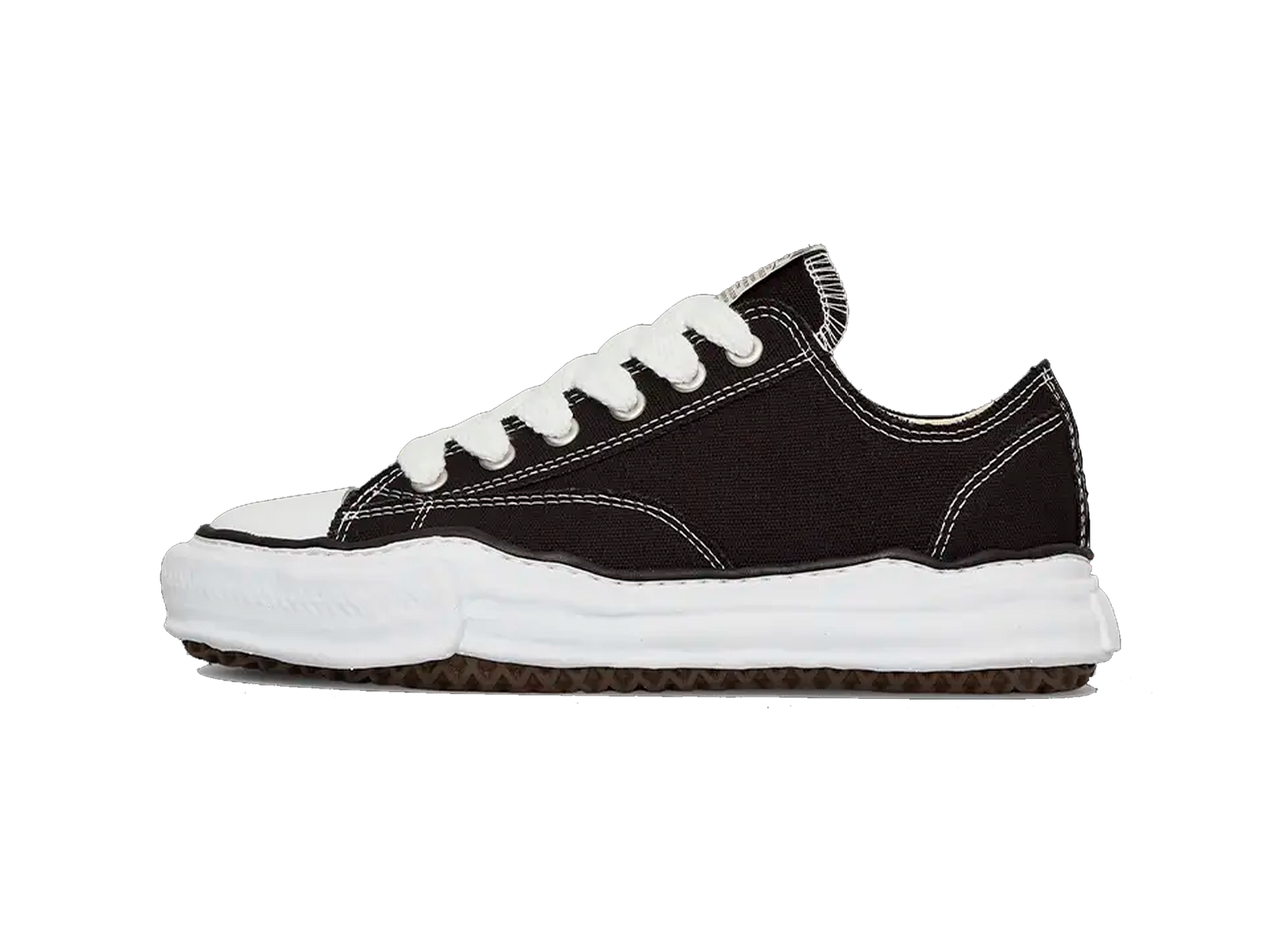 Maison Mihara Yasuhiro Peterson OG Sole Canvas Low Black