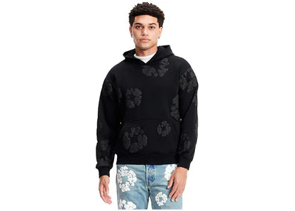 Denim Tears Cotton Wreath Hoodie Black Monochrome