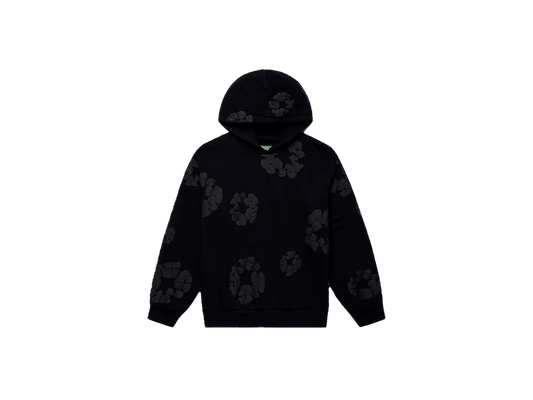 Denim Tears Cotton Wreath Hoodie Black Monochrome