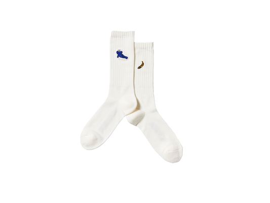 KAWS x Uniqlo Warhol 473504 Socks White