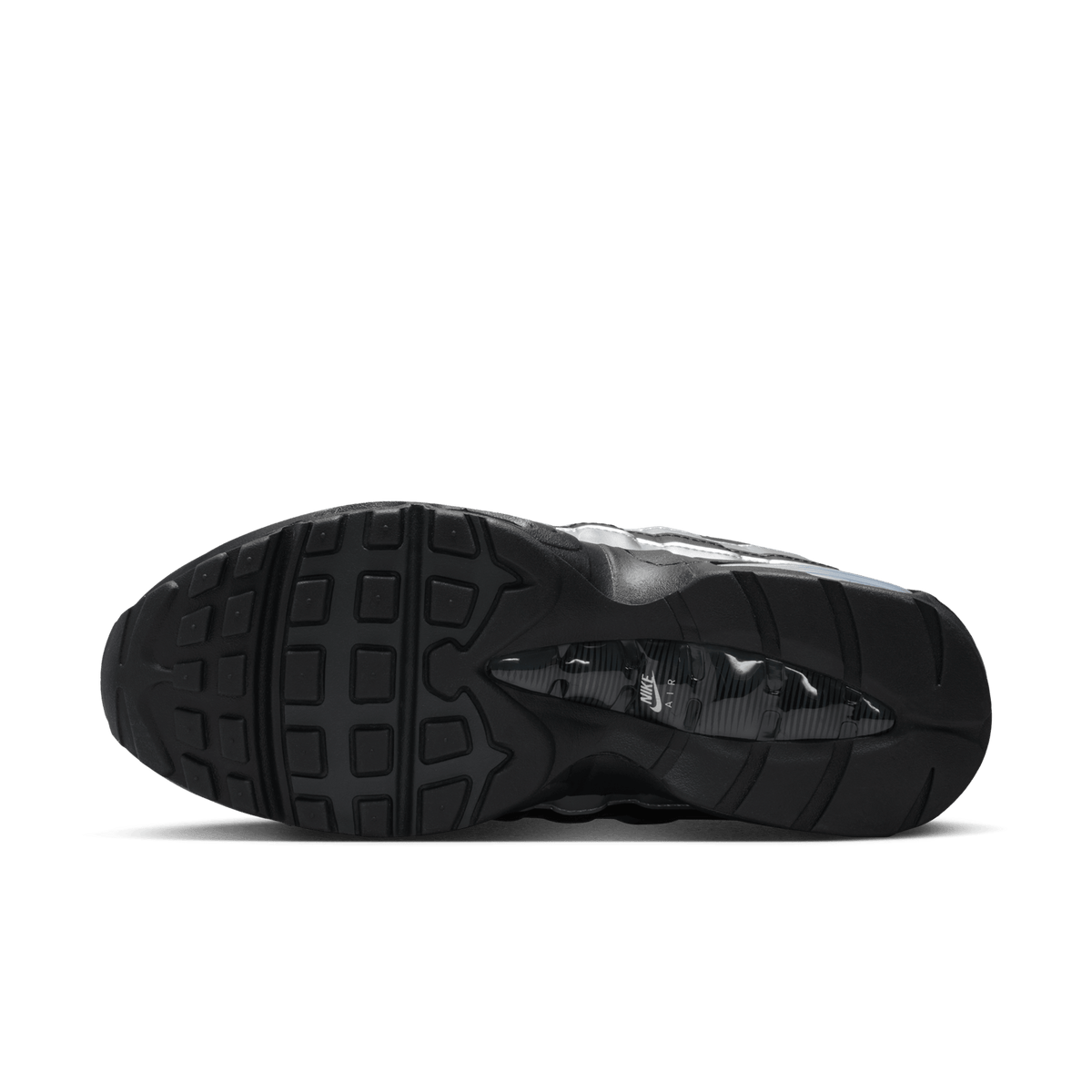 Nike Air Max 95 Big Bubble Black Metallic Silver (Women's) 1
