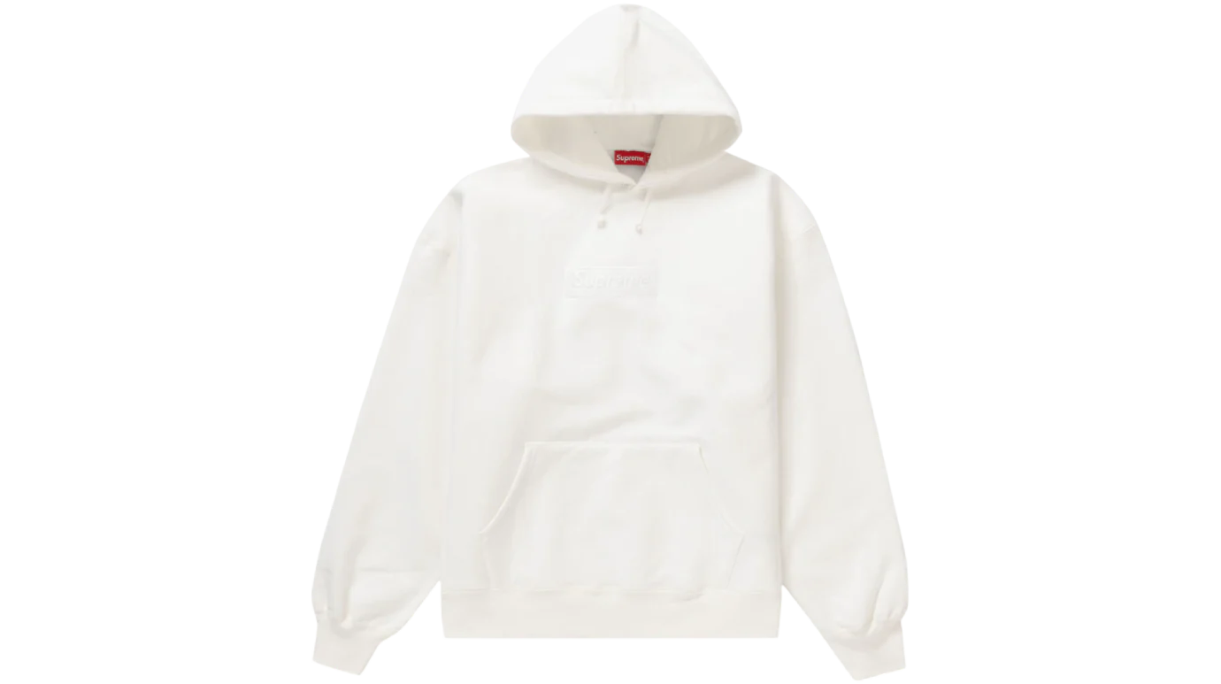 Supreme Box Logo Hooded Sweatshirt (FW23) White