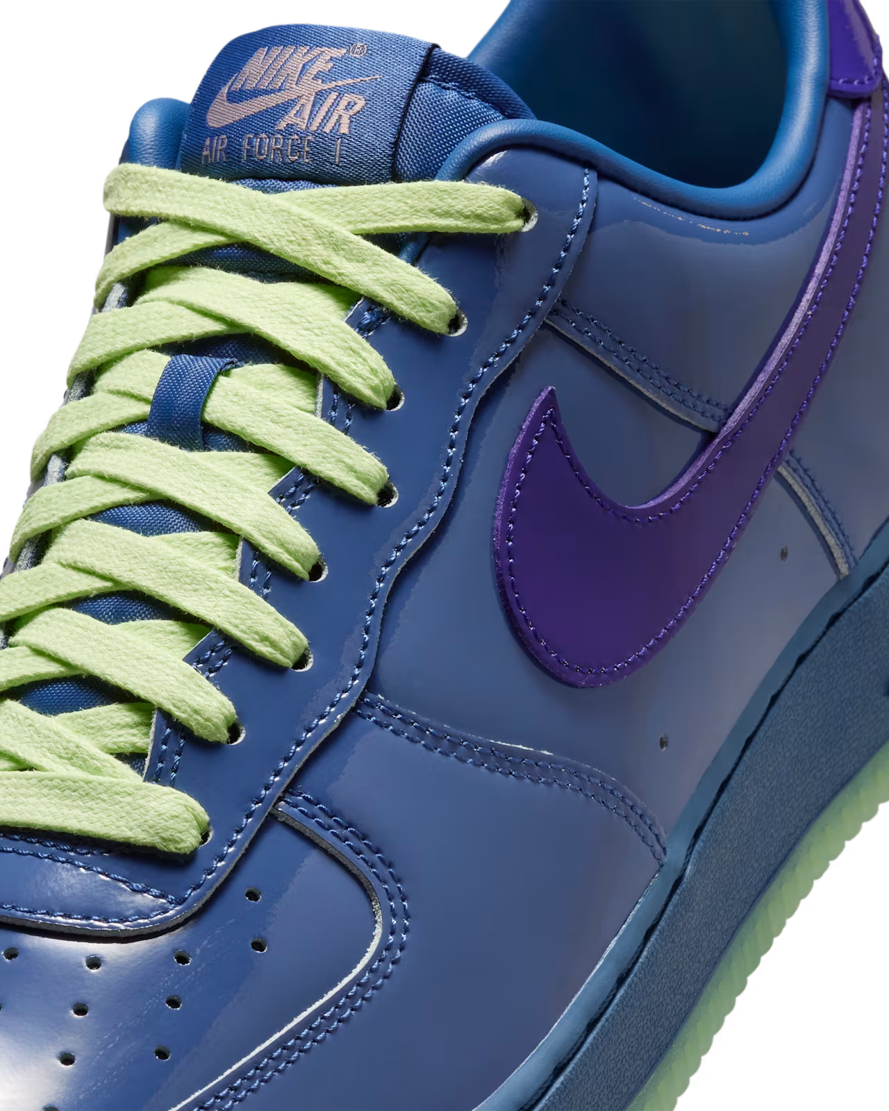 Air Force 1 Low Patent Leather Mystic Navy Grape Ice