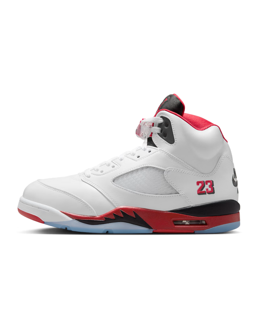 Air Jordan 5 Retro Fire Red Black Tongue