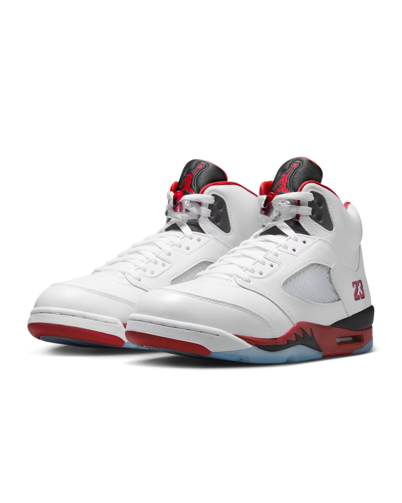Air Jordan 5 Retro Fire Red Black Tongue