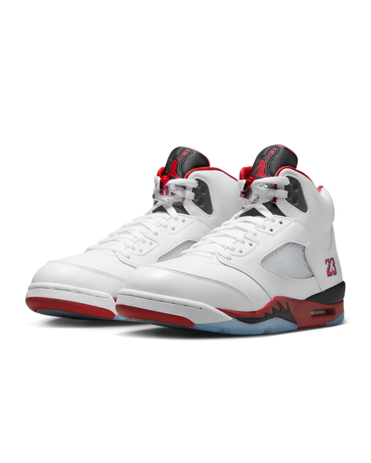 Air Jordan 5 Retro Fire Red Black Tongue
