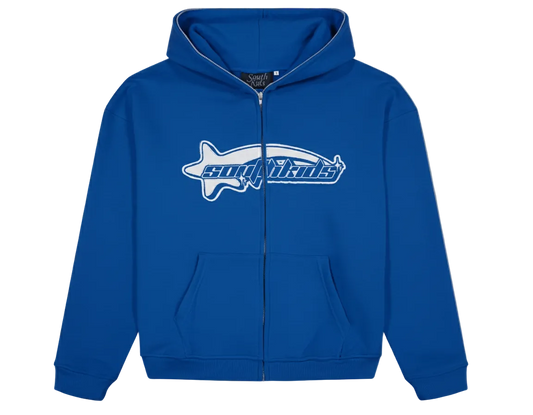Luxury Star Blue Zip Up Hoodie