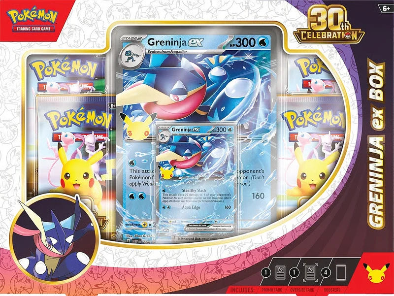 2026 Pokémon Mega Evolution 30th Celebration Greninja ex Box