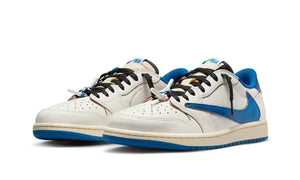 Air Jordan 1 Retro Low OG SP Fragment x Travis Scott Sail Military Blue