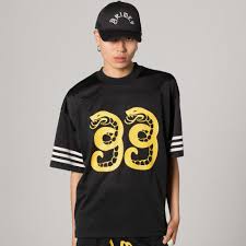 Camiseta De Football Droppin Science Mesh Boxy Black